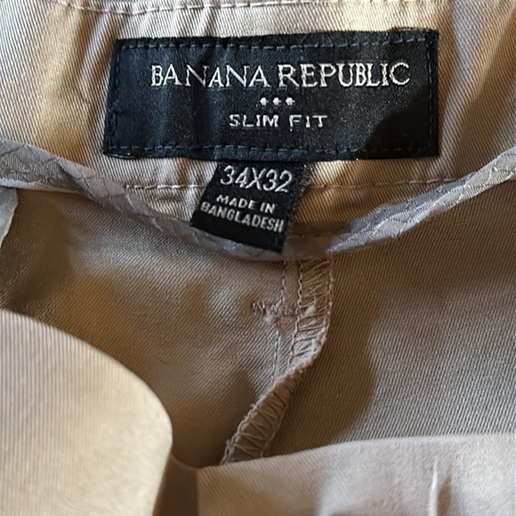 Banana Republic Slim Fit Core Temp Chino Workwear Khaki Pants - Picture 2 of 13